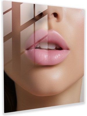 Popcas Hafif Uyum - Cam Tablo - Öpücük Ev Dekorasyonu Uyum Minimalist