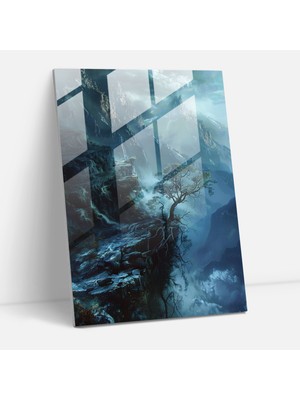 Popcas Mannerizm Cam Tablo - Hayalperest Manzaralar - Ev Dekorasyonu