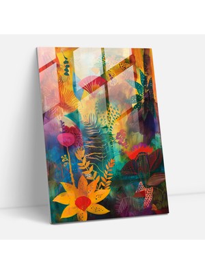 Popcas Frida Kahlo Tarzı Ev Dekorasyonu - Frida Kahlo Eserleri Duvar Süslemeleri Cam Tablo Sanatı