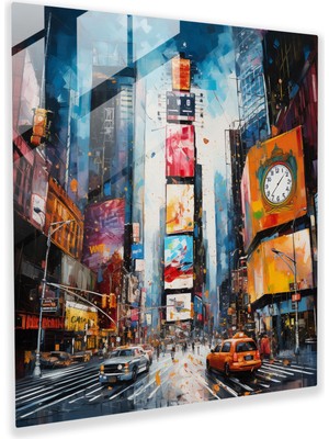 Popcas Hayalperest Rüya Manzarası: Gerçeküstü Karışık Medya Sanatı Cam Tablo