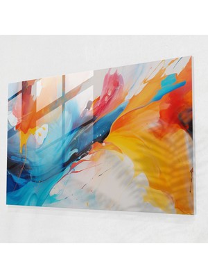 Popcas Taş Devri Cam Tablosu - Mezolitik Cam Sanatı Taş Devri Cam Tablosu Duvar Dekorasyonu