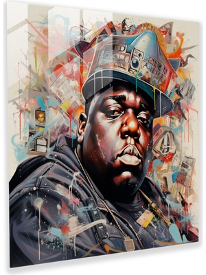 Popcas Ünlü Big Duvar Dekorasyonu - Modern Sanat Cam Tablo