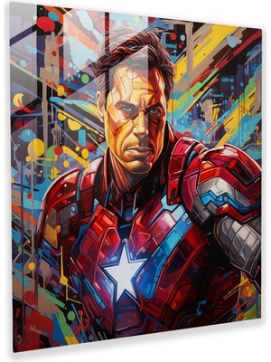 Popcas Marvel Pop Art Cam Tablo - Enerji ve Marvel Sanatı