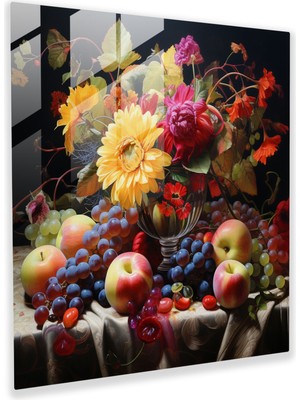 Popcas Canlı Doğal Yaşam Cam Tabloları - Gerçekçi Cam Duvar Sanatı Ev Dekorasyonu