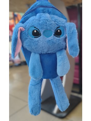 Stitch Figürlü Pelüş Kulaklı Sırt Çantası AD98146