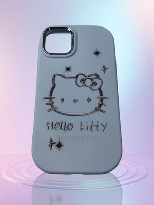 iPhone 13 Pro  Max  Hello Kitty Kabartmalı Kaliteli Silikon Telefon Kılıfı
