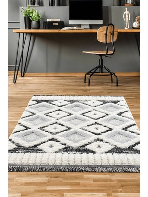 Elite Bukle Yumuşak Shaggy Selma Serisi Saçaklı Desenli Halı Kilim Salon Oturma Odası