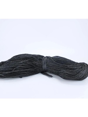 Siyah Renk Çile Kağıt Ip Çanta Ipi Supla Ipi  No:12 - (550-600 Gr)
