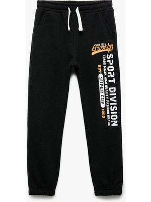 Baskılı Uzun Paça Cepli Jogger Eşofman Altı