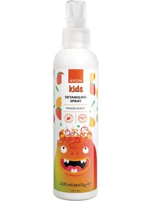 Avon Mango Aromalı Saç Açıcı Sprey - Göz Yakmayan Formül, 200 ml, Plastik Şişe, Tüm Saç Tipleri İçin Çocuklara Özel