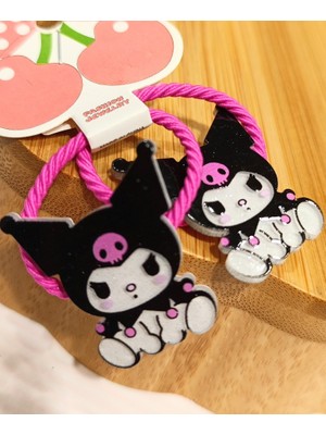 Monalisa Home Ikili Pembe Lüks Gösterişli Figürlü Küçük Lastik Toka