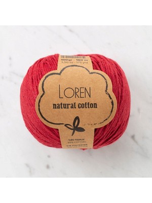Loren Natural Cotton Vişne Çürüğü El Örgü İpi - R099 - 33912