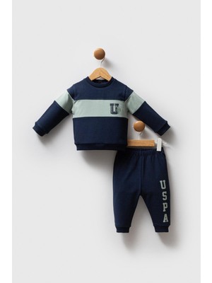 U.s. Polo Assn. Erkek Bebek 2'li Takım Lacivert-Yeşil