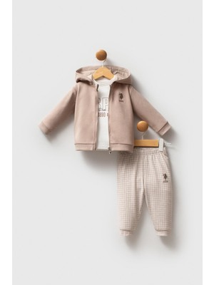 U.s. Polo Assn. Erkek Bebek 3'li Takım Kum