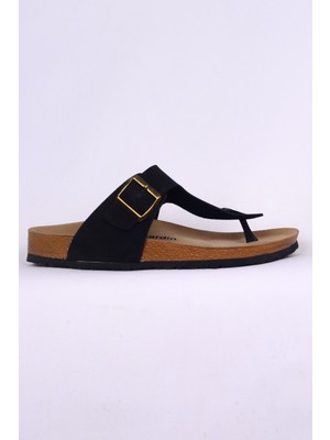 Pierre Cardin 7542 Siyah Erkek Parmak Arası Rahat Taban Terlik