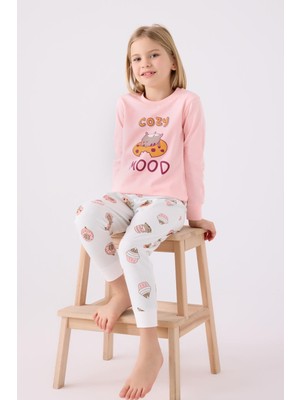 Rolypoly Kız Çocuk Uzun Kol Pijama Takım A.pembe