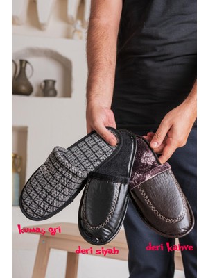 Stwenn 3'lü Kadın Ev Terliği Kışlık Yıkanabilir Konforlu Tasarım 3 Renk Seçeneği