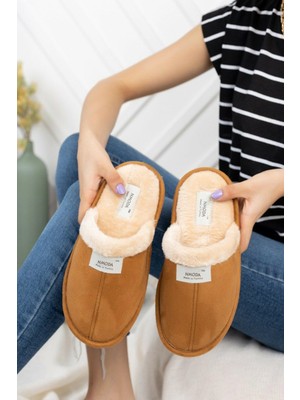 Içi Kürklü Ev Terliği Çeyiz Bohça Terliği Misafir Terliği Hafif Sesiz Taban