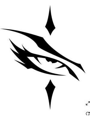Tribal Göz Sticker – Gizem ve Güç Sembolü