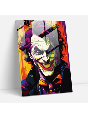 Popcas Pop Art Joker Cam Tablo - Oyun Kartları Joker Kart Ev Dekorasyonu Duvar Dekorasyonu