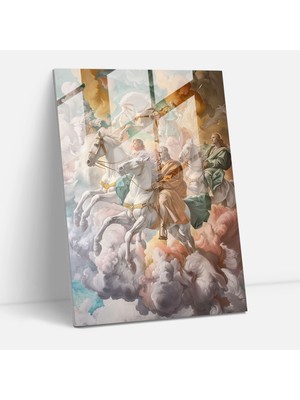 Popcas Raffaello Sanzio Duvar Dekoru - Ev Dekorasyonu Cam Tablo Sanatı