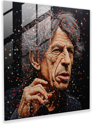 Popcas Rolling Stones Cam Tablosu - Rolling Stones Cam Sanatı Zengin