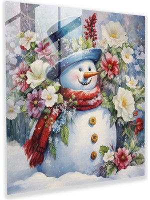 Popcas Parlak Cam Tablo Kar Böceği - Kar Böceği Modern Sanat Canlı Parlak