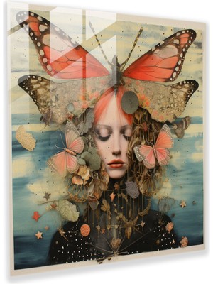 Popcas Masalsı Uyanış - Cam Duvar Sanatı - Ruhani Cam Duvar Sanatı Modern Sanat Cam Sanatı