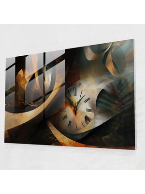 Popcas Saat Yüzleri Cam Duvar Sanatı - Salvador Dali Duvar Dekorasyonu Ev Dekorasyonu