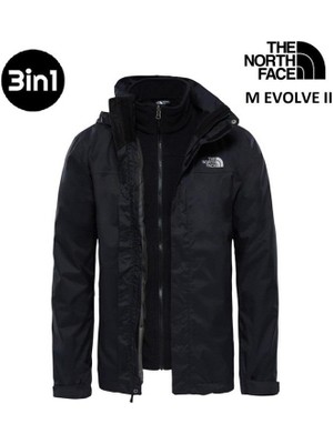 The North Face Evolve Iı Triclimate 3in1 Erkek Ceket Siyah T0CG55JK3