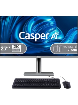 Casper Nirvana A87.255H-BV00X-V-G Intel Core Ultra 7-255H 16GB RAM 480GB NVME SSD Freedos All In One