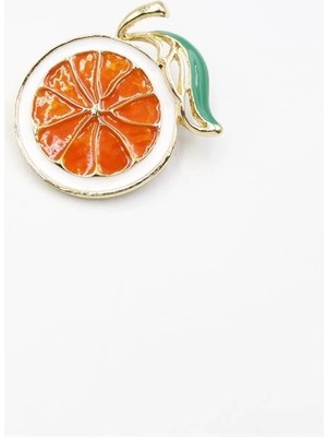 Portakal Broş - Turuncu