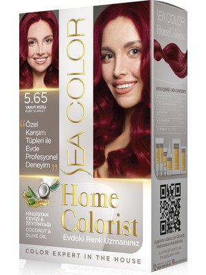 Sea Color Home Colorist Set Boya 5.65 Yakut Kızılı  