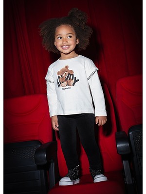 Mayoral Siyah Kız Çocuk Tayt 712