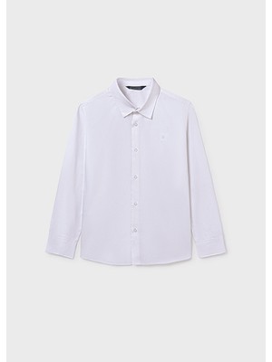 Mayoral Beyaz Erkek Çocuk Klasik Gömlek 874