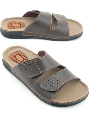 Gezer Yazlık Iki Toka Ayarlanabilir Masaj Taban Erkek Terlik