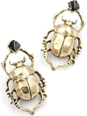 Böcek Küpe - Bronz