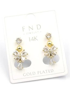 Çoklu Kelebek Küpe - Altın