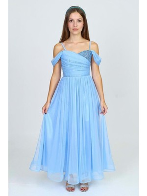 Dilina Kız Çocuk Şifon Abiye M00747