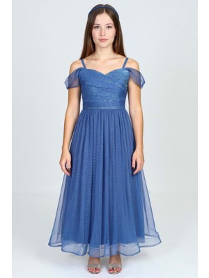 Dilina Kız Çocuk Şifon Abiye M00747