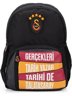 Galatasaray 4 Bölmeli 5 Yıldızlı Gerçekleri Tarih Yazar Suni Deri Yüzey Okul Sırt Çantası (25687)
