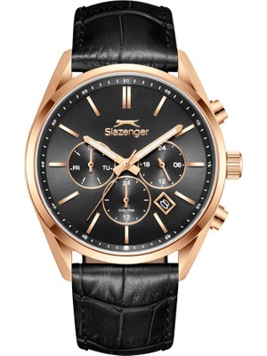 Slazenger SL.09.2494.2.04 Quartz Deri Siyah 41 mm Erkek Kol Saati