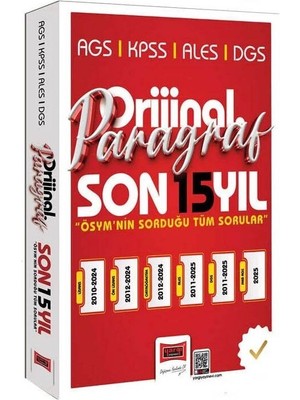 Yargı 2026 Kpss Meb-Ags Ales Dgs Paragraf Orijinal Çıkmış Sorular Son 15 Yıl Çözümlü