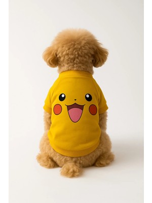 Kedi ve Köpek Kıyafeti & Elbisesi - Sarı Sweatshirt Pikachu