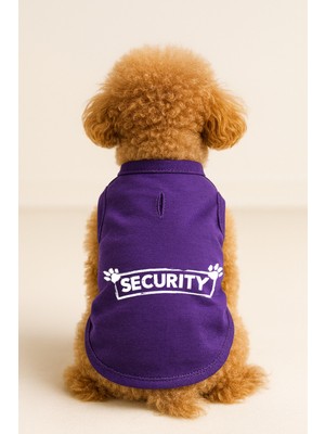 Kedi ve Köpek Kıyafeti & Elbisesi - Mor Security Atlet