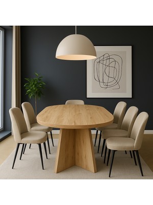 Kanatlı 180X90X75 (Kalın Kenar 36MM) Yemek Masası Mutfak Masası Çok Amaçlı Masa (Sadece Masa)