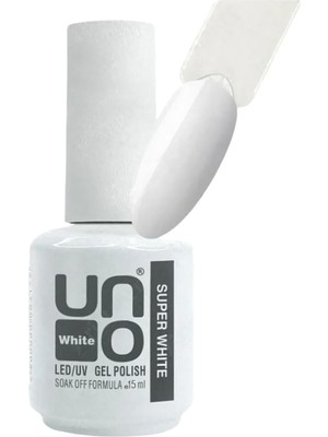 Uno Süper White Beyaz Kalıcı Oje 15 ml – Led/uv Uyumlu Jel Oje Soak Off Formüllü