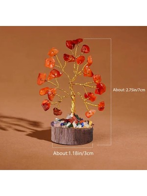 1 Adet Kristal Ağaç Rastgele Kristal Hayat Ağacı Mini Yedi Çakra