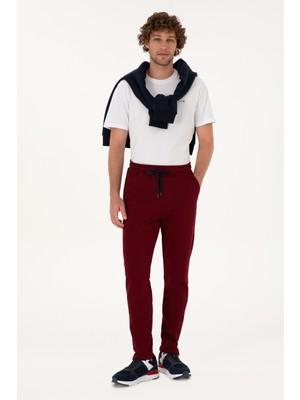 U.s. Polo Assn. Erkek Bordo Eşofman Altı 50307803-VR014