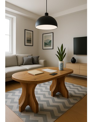 Kelebek Model 180X90X75 (Kalın Kenar 36MM) Yemek Masası Mutfak Masası Çok Amaçlı Masa (Sadece Masa)